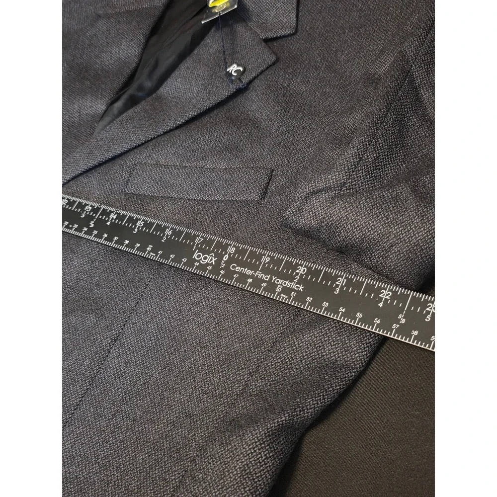Chereskin 44R 100% Lambswool Blazer Charcoal Gray 3-Button Sport Coat Jacket Men